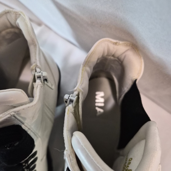 MIA White and Black Lace-Up Combat Boots - Picture 11 of 14